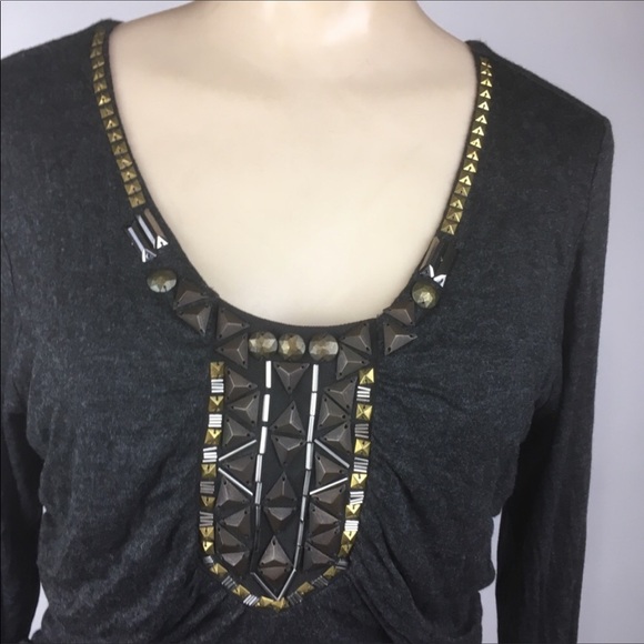 EUC cAbi Ruched Top. Sz XL - Picture 3 of 3